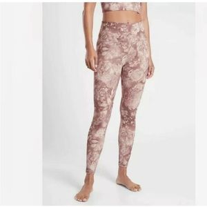 Athleta elation, pink floral leggings